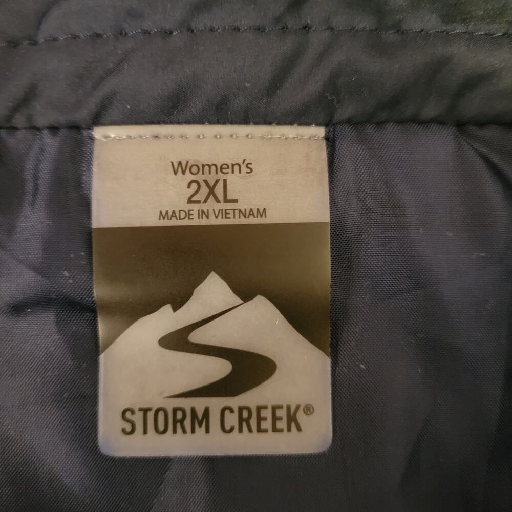 NWT Storm Creek Katrina Women's 2X Quilted Vest Insulated Water Resist Navy Blue - Picture 11 of 16